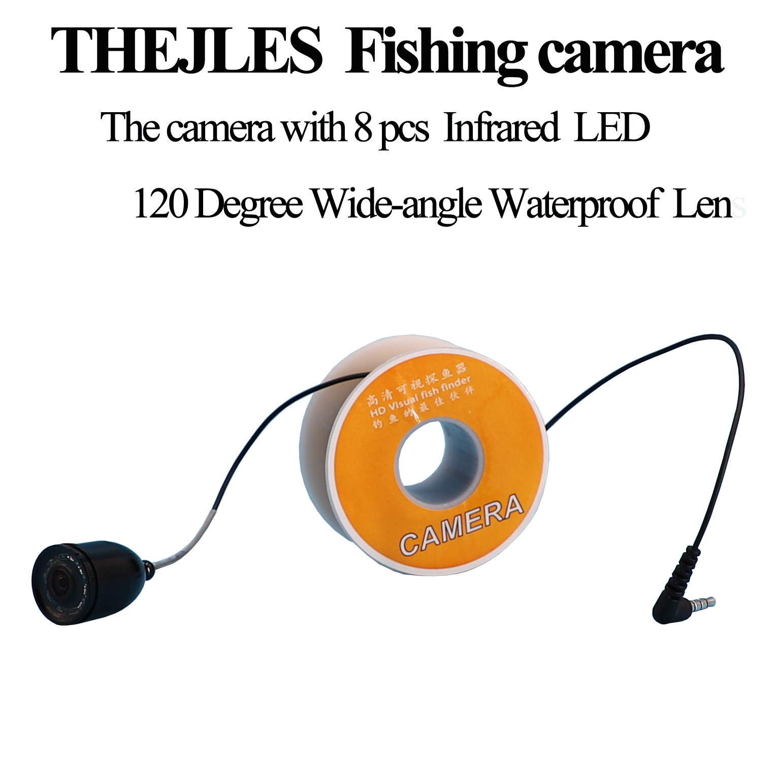 Fishing Depth Finder - Underwater Fishing Camera with 8 Pcs