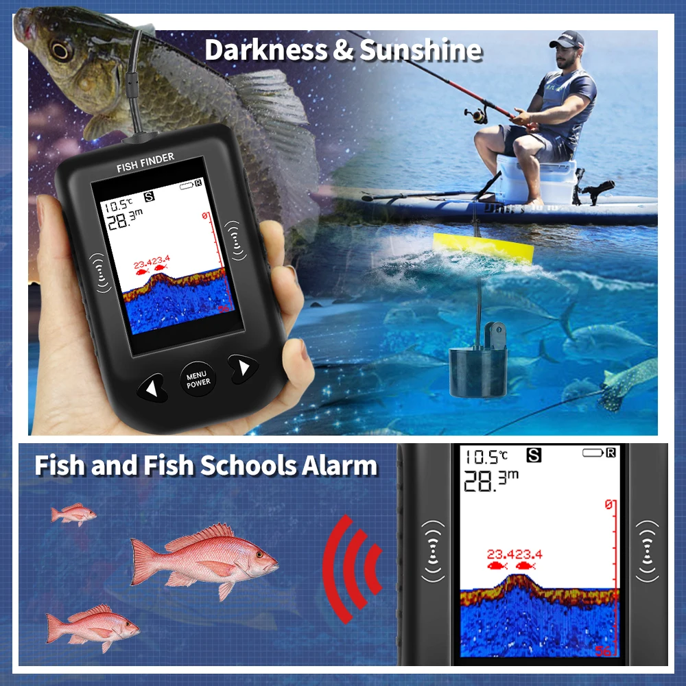 Erchang XF03 Fish Finders 45 D - đánh giá và giá Fish Finder Transducer