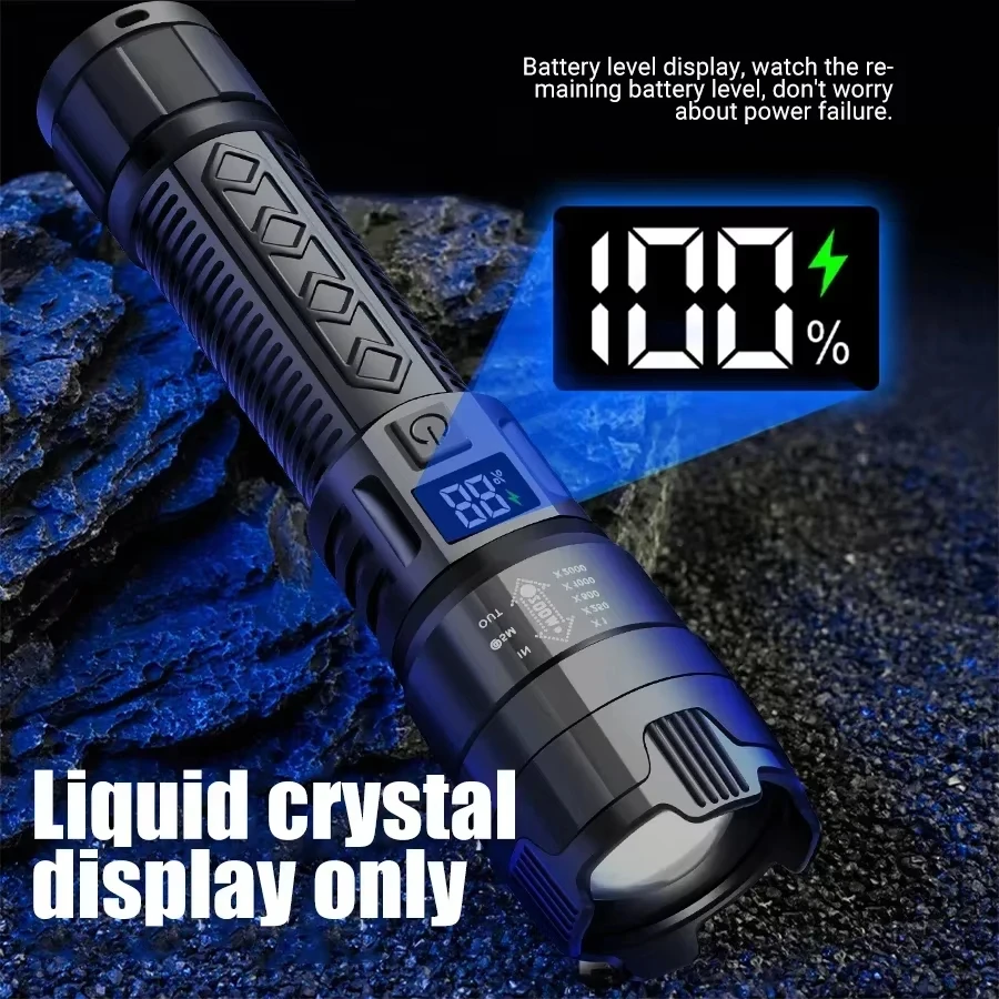 Tactical LED Flashlight 2000LM - đánh giá và giá Fishing Light
