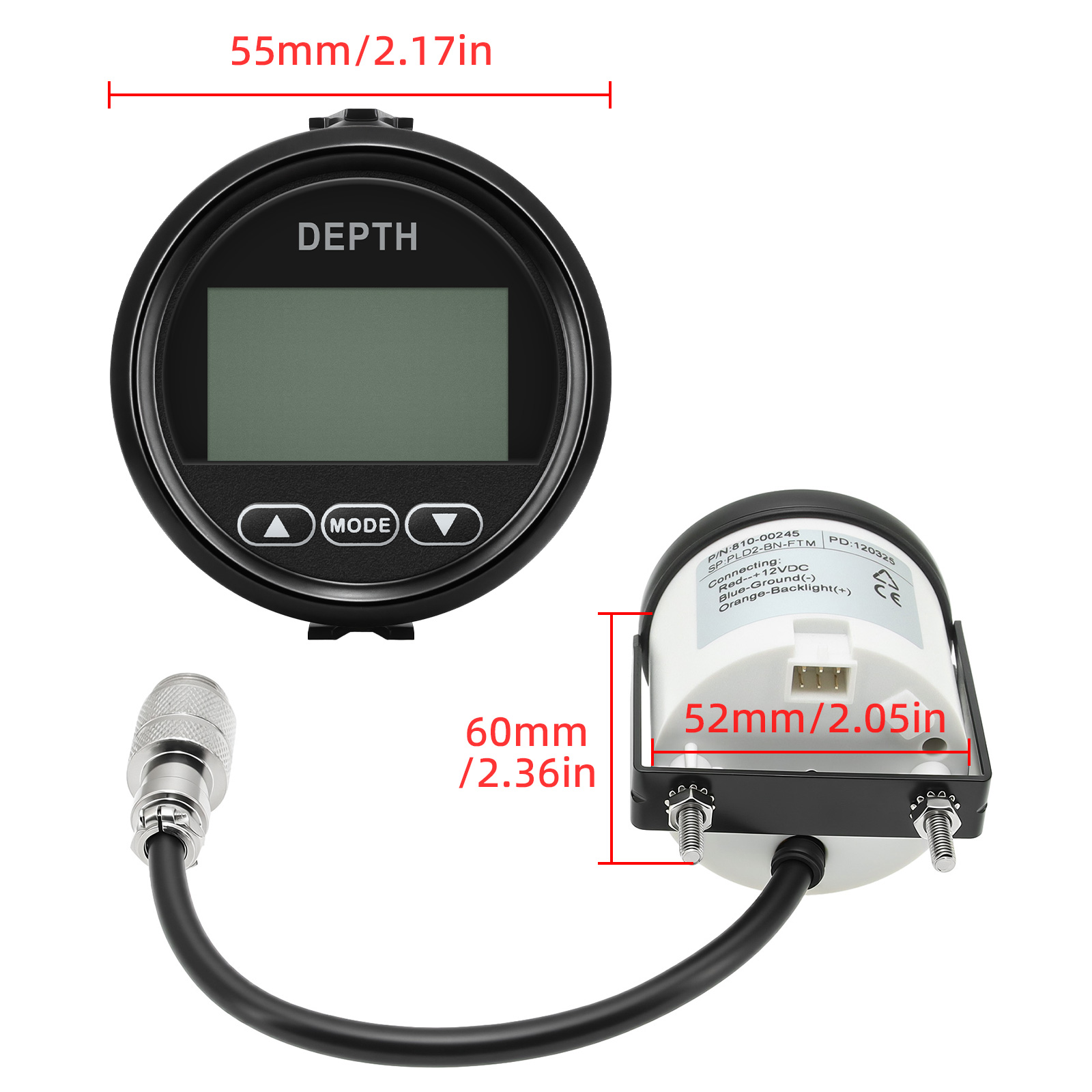 New Depth Detector 52mm/2in Ma - đánh giá và giá Fishing Gps