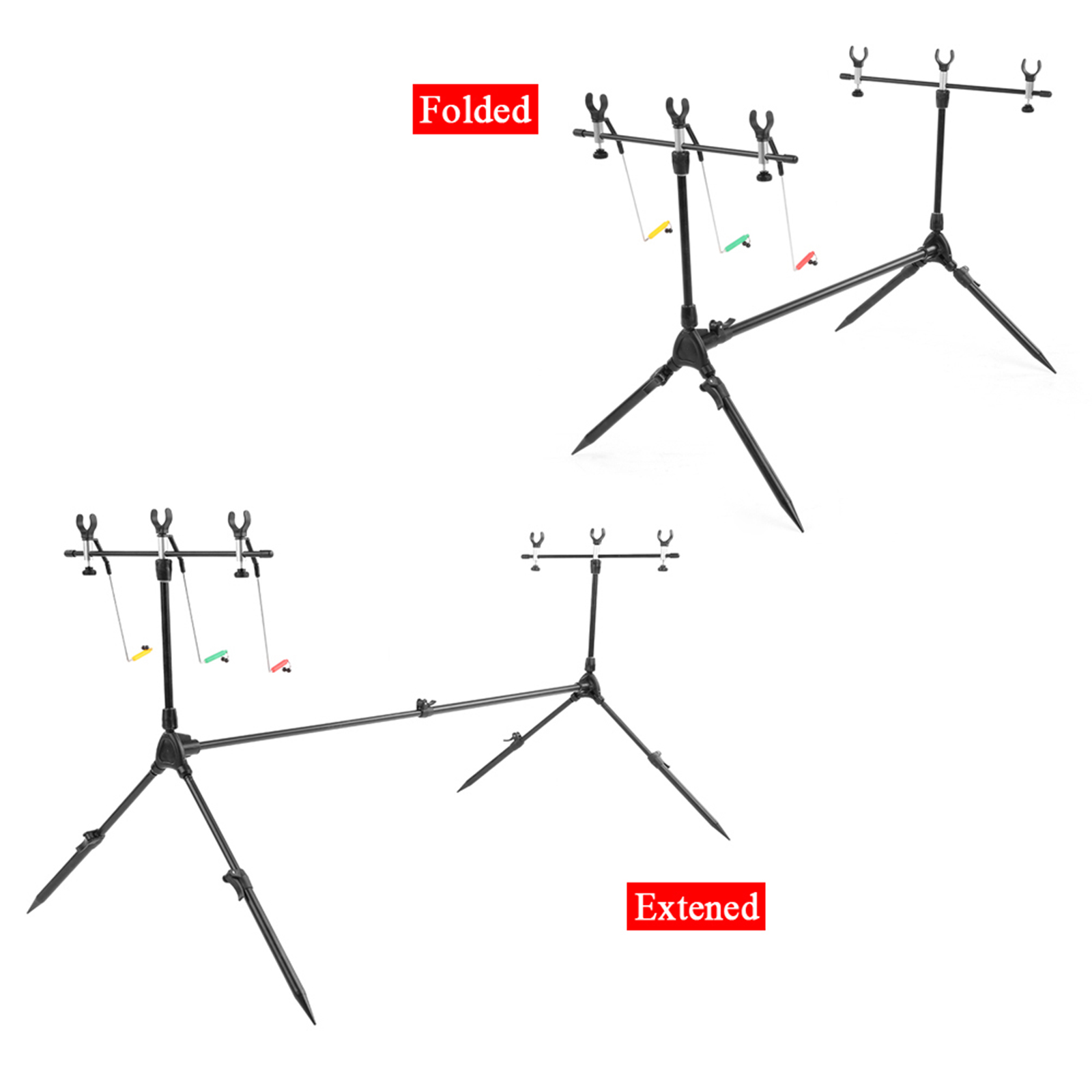 Lixada 3-in-1 Fishing Rod Pod  - đánh giá và giá Fish Alarm